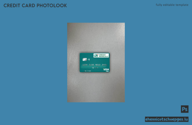 France Crédit Agricole Bank Visa Debitkarte Fotoansicht Beispielvorschau